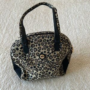 La Tour Eiffel cheetah satchel bag